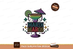 Mardi Gras Margaritas Sublimation Party Vector Product Image 1