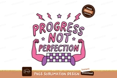 Progress Not Perfection Motivation Strong Arms Product Image 1