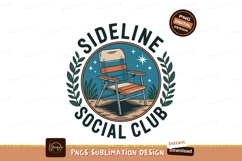 Retro Camping Chair Sideline Social Club Design Product Image 1