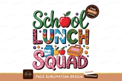 School Lunch Squad Colorful Graphics Design Product Image 1