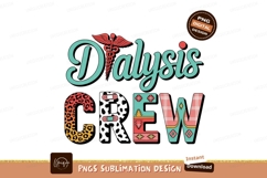 Dialysis Crew Graphic Sublimation Png Design Product Image 1