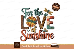 Love Of Sunshine Dragonfly Sublimation Png Product Image 1