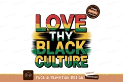 Love Thy Black Culture Sublimation Design Product Image 1
