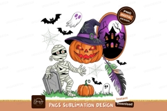 Halloween Cartoon Character Set Sublimation Png Product Image 1