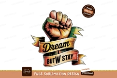 Dream But Stay Vector Art Design Product Image 1