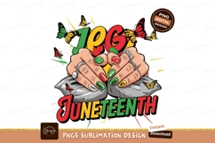 Juneteenth Illustration With Colorful Details And Butterflie Product Image 1