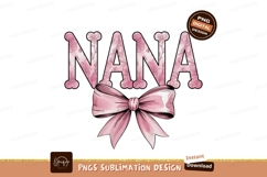 Floral Nana Design For Sublimation Png Product Image 1