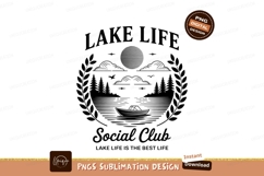 Lake Life Social Club Graphic Vector Product Image 1