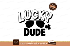 Lucky Dude Sunglasses St Patricks Day Design Product Image 1