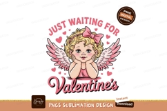 Cute Angel Waiting For Valentines Day Product Image 1