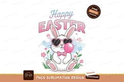 Easter Bunny With Sunglasses And Bubblegum Product Image 1