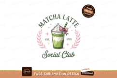 Matcha Latte Social Club Cute Graphic Product Image 1