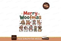 Merry Woofmas Cute Dog Christmas Graphic Product Image 1
