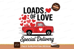 Valentine Truck Delivering Loads Of Love Product Image 1