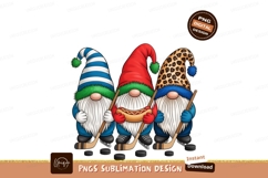 Hockey Gnomes With Hotdog Sublimation Png Product Image 1