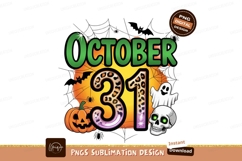 October 31 Halloween Sublimation Png Product Image 1