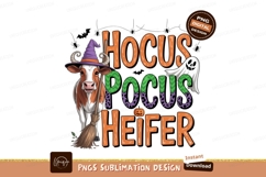 Hocus Pocus Heifer Halloween Cow Design Product Image 1