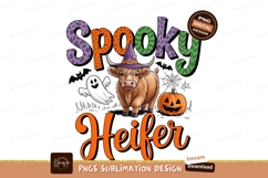 Spooky Heifer Halloween Cow Design Product Image 1