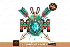 Mom Design Arrow Feather Sublimation Product Image 1