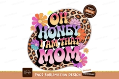 Retro Mom Design Sublimation Png Product Image 1