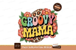 Groovy Mama Floral Sublimation Design Product Image 1