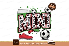 Mini Soccer Design For Sublimation Png Product Image 1