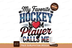 Hockey Mom Player Graphic Sublimation Png Product Image 1