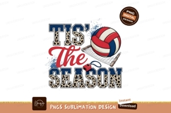 Volleyball Season Design Sublimation Png Product Image 1