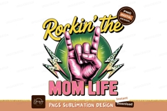 Rocking Mom Life Vector Sublimation Png Product Image 1