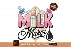 Milk Maker Graphic Design Sublimation Product Image 1