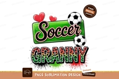 Soccer Granny Design Sublimation Png Product Image 1