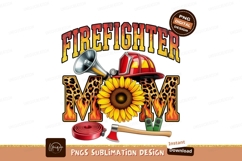 Firefighter Mom Graphic Sublimation Png Product Image 1