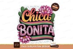 Chica Bonita Design Sublimation Png Product Image 1