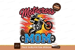 Motocross Mom Sublimation Png Design Product Image 1