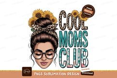 Cool Moms Club Sublimation Png Product Image 1