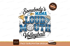 Volleyball Mama Loud Mouth Design Product Image 1