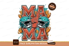 Football Mama Design Sublimation Png Product Image 1