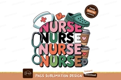Nurse Profession Cartoon Sublimation Png Product Image 1