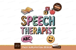 Colorful Speech Therapist Design Image Product Image 1