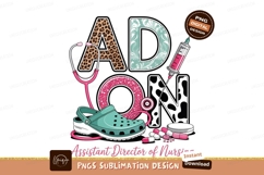 Adon Nursing Design Sublimation Png Product Image 1