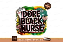 Dope Black Nurse Sublimation Png Product Image 1