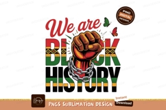 Black History Fist Power Design Product Image 1