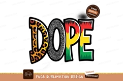 Dope Text Design Sublimation Png Product Image 1