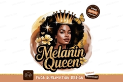 Melanin Queen African Woman Graphic Product Image 1