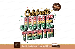 Celebrate Juneteenth Sublimation Png Design Product Image 1
