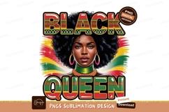 Black Queen Rasta Color Illustration Product Image 1
