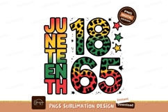 Juneteenth Leopard Graphic Sublimation Png Product Image 1