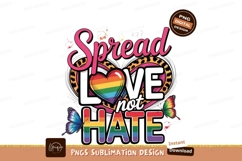 Spread Love Not Hate Art Product Image 1
