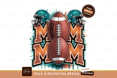Football Mom Sublimation Png Design Product Image 1