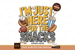 Sports Snacks Sublimation Png Design Product Image 1